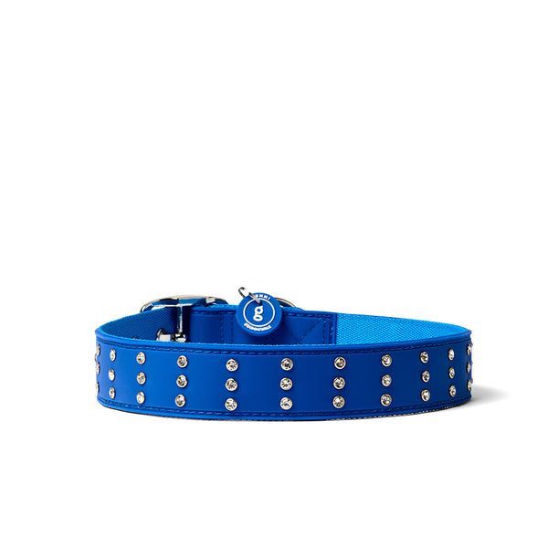 Bling Dog Collar - Blue
