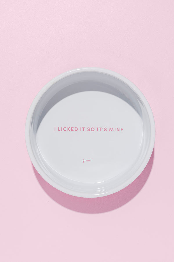 Ceramic Dog Bowl - Pink