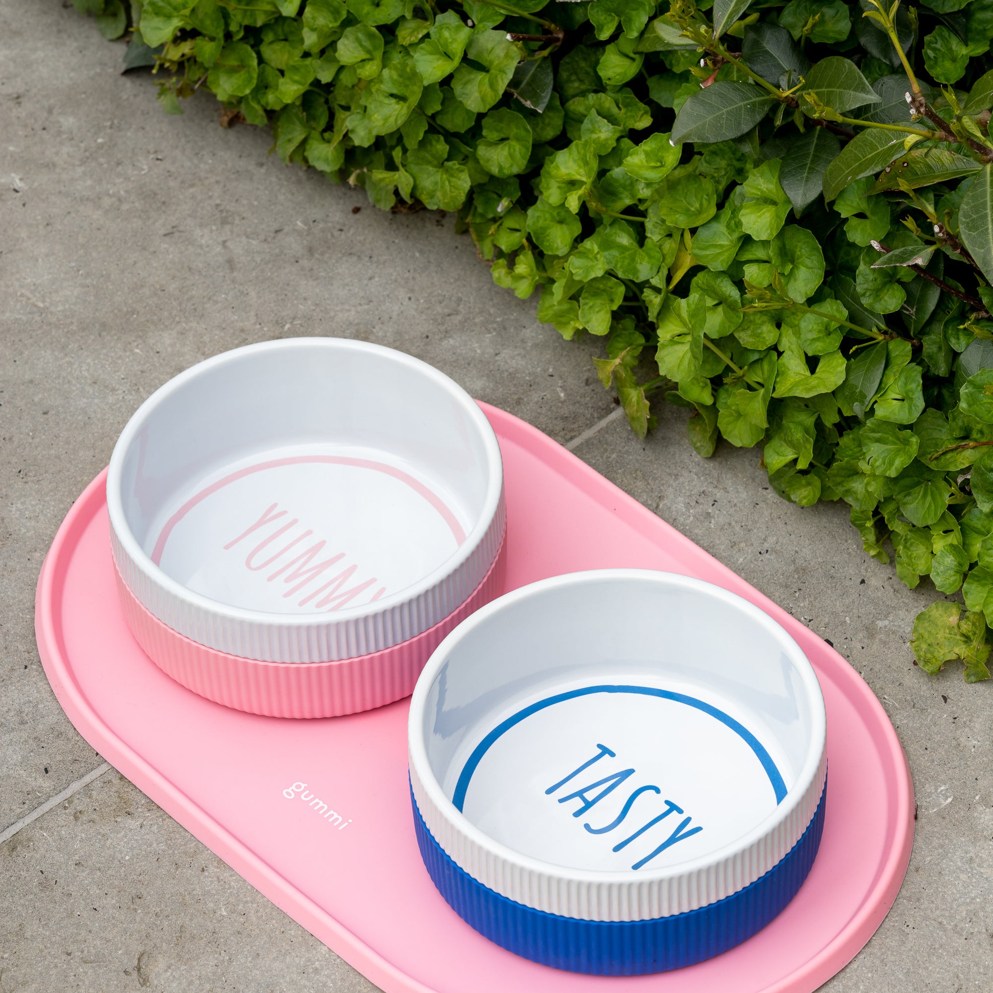 Ceramic Dog Bowl - Pink