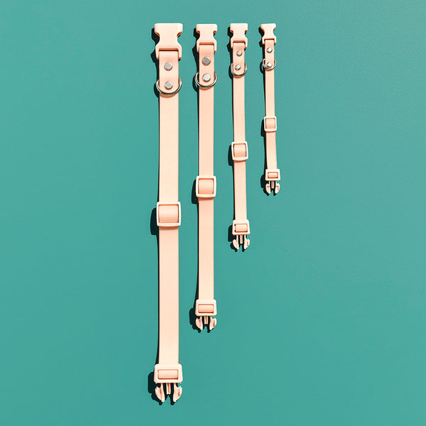 gummi x The Commons Slick Dog Collar - Peach