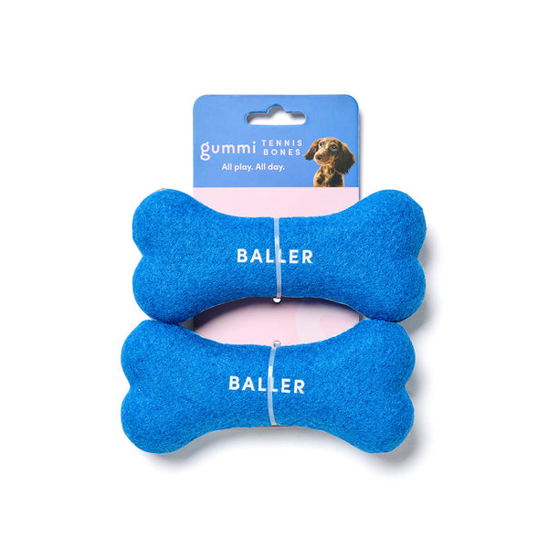 Dog Toy Tennis Bones Pack - Blue