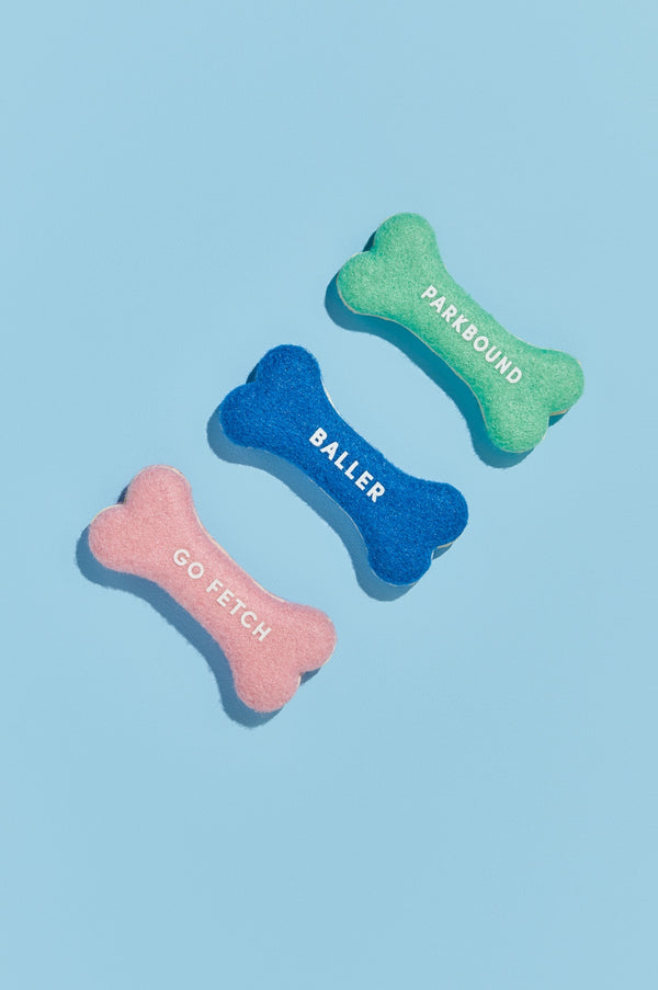 Dog Toy Tennis Bones Pack - Pink